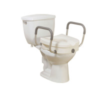 Raised Toilet Seat with Removable Padded Arms - 12008kdr