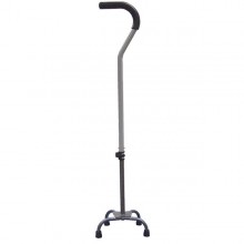 Small Base Quad Cane with Tab Lock Silencer and Triangular Padded Hand Grip - 10384-1