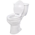 Raised Toilet Seat with Lock and Lid - 12067