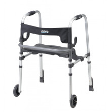 Clever Lite LS Rollator Walker with Seat and Push Down Brakes - 10233