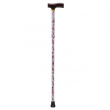 Lightweight Adjustable Folding Cane with T Handle - 10304pf-1