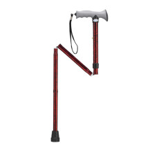 Adjustable Lightweight Folding Cane with Gel Hand Grip - rtl10370rc