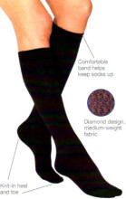 Jobst® Women's Pattern Trouser 8-15mmHg Knee-High - - 