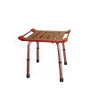 Adjustable Height Teak Bath Bench Stool Model # RTL12351KDR