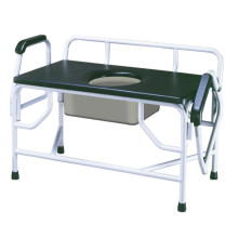 Bariatric Super Heavy Duty Drop Arm Bedside Commode Seat - 11132-1