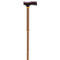 Lightweight Adjustable Folding Cane with T Handle - rtl10304bz