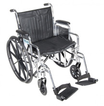Chrome Sport Wheelchair with Front Rigging Options 