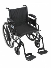 Viper Plus GT Wheelchair with Flip Back Adjustable Arms with Various Front Rigging - pla420fbdaarad-sf