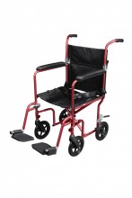 Flyweight Lightweight Transport Wheelchair with Removable Wheels 