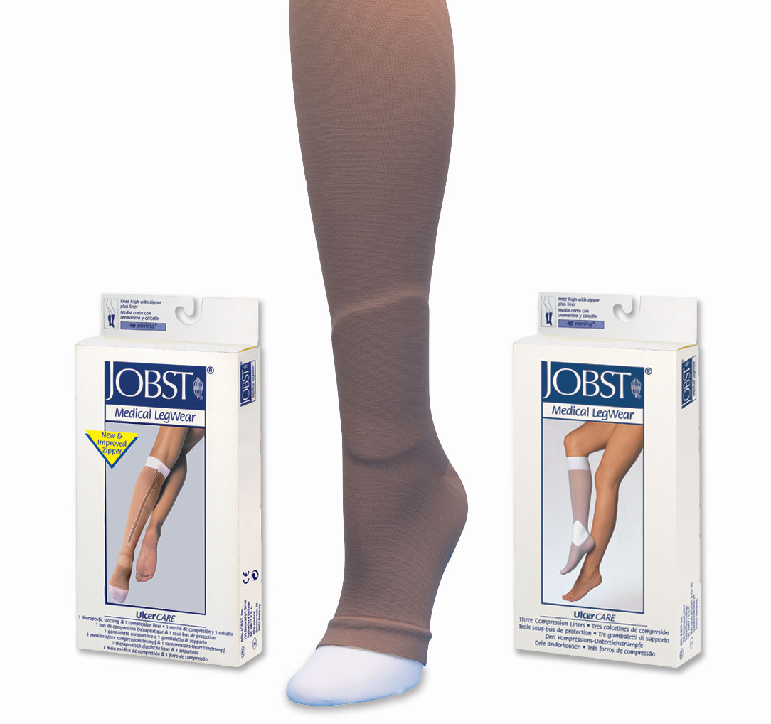 40 mmHg Compression Therapeutic Stockings with Liner (Latex Free