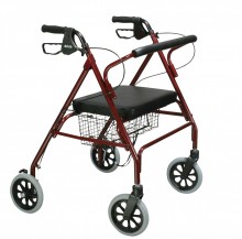 Heavy Duty Bariatric Rollator Walker with Large Padded Seat - 10215rd-1