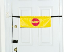High Visibility Door Alarm Banner with Magnetically Activated Alarm System - 13098