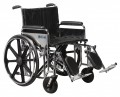 Sentra Extra Heavy Duty Wheelchair with Various Arm Styles and Front Rigging Options - std20dfa-elr