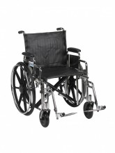 Sentra Extra Heavy Duty Wheelchair with Various Arm Styles and Front Rigging Options - std20dda-sf