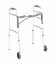 Large Deluxe Folding Walker, Two Button with 5